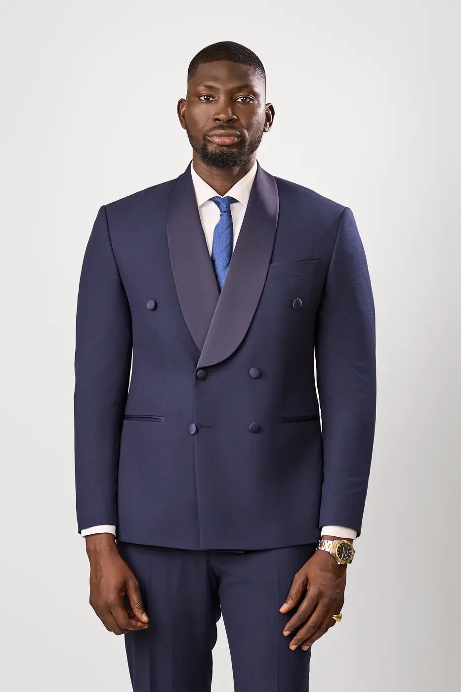 Royal Blue Double breasted Tuxedo