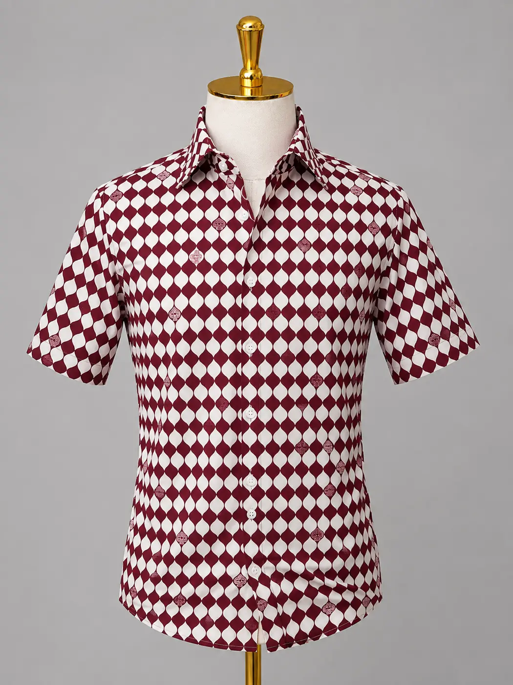 Checkered Red & White Shirt